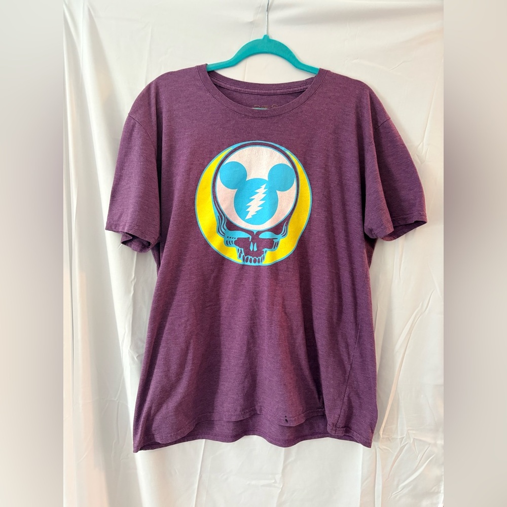 Blues for Sallah Grateful Dead Mickey Mouse Purple Graphic Tee - Vintage RARE